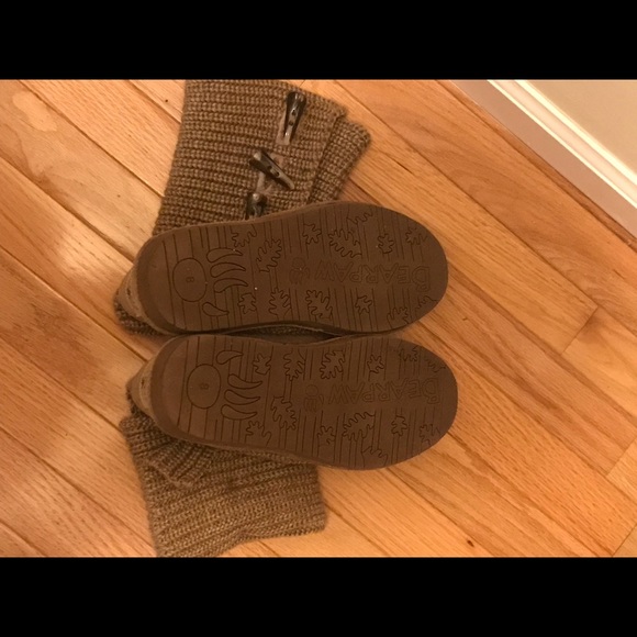 Bearpaw tall knit boot 8 tan - Picture 2 of 3